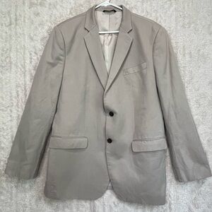 Banana Republican Men's Tan Blazer Sz 44R Tailored Slim Cotton Linen Preppy